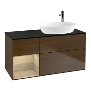 V&B Meuble sous lavabo Finion 120 cm, Pl bleu m, Reg Oa ven, wal ven