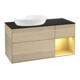 V&B Meuble sous lavabo Finion 120 cm, Pl bleu m, Reg or m Lac, Oa ven-1