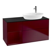V&B Meuble sous-lavabo Finion 120 cm, Pl bleu m, Reg Peo m Lac, Peo m