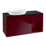 V&B Meuble sous lavabo Finion 120 cm, Pl bleu m, Reg Peo m Lac, Peo m
