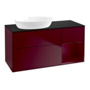 V&B Meuble sous-lavabo Finion 120 cm, Pl bleu m, Reg Peo m Lac, Peo m