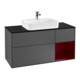 V&B Meuble sous-lavabo Finion 120 cm, Pl bleu m, Reg re Peo, Anthrac. m-1