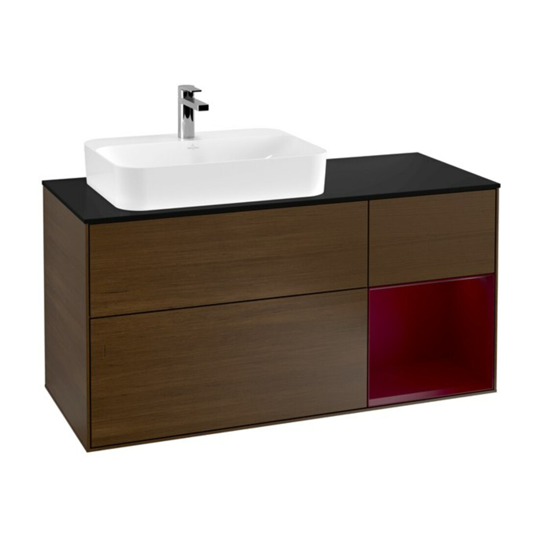 V&B Meuble sous lavabo Finion 120 cm, Pl bleu m, Reg re Peo, wal ven