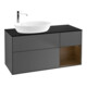 V&B Meuble sous lavabo Finion 120 cm, Pl bleu m, Reg wal ven, Anthrac. m-1