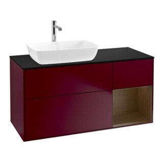 V&B Meuble sous lavabo Finion 120 cm, Pl bleu m, Reg wal ven, Peo m