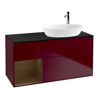 V&B Meuble sous lavabo Finion 120 cm, Pl bleu m, Reg wal ven, Peo m