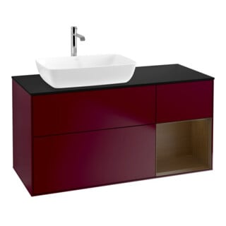 V&B Meuble sous lavabo Finion 120 cm, Pl bleu m, Reg wal ven, Peo m
