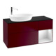 V&B Meuble sous lavabo Finion 120 cm, Pl bleu mat, Ray blanc mat Lac, Poignée mat-1