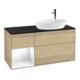V&B Meuble sous lavabo Finion 120 cm, Pl bleu mat, Reg blanc brillant, Lac, Oa ven-1