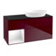 V&B Meuble sous lavabo Finion 120 cm, Pl bleu mat, Reg blanc brillant, Lac, Peo m-1