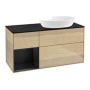 V&B Meuble sous lavabo Finion 120 cm, Pl bleu mat, Reg bleu mat Lac, Oa ven