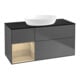V&B Meuble sous lavabo Finion 120 cm, Pl bleu mat, Reg Oa ven, Anthracite m-1