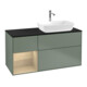 V&B Meuble sous lavabo Finion 120 cm, Pl bleu mat, Reg Oa ven, Oli mat Lac-1