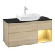 V&B Meuble sous-lavabo Finion 120 cm, Pl bleu mat, Reg or mat Lac, Oa ven-1