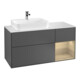 V&B Meuble sous lavabo Finion 120 cm, pl m, rég re Oa ven, anthracite m-1