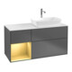 V&B Meuble sous lavabo Finion 120 cm, Pl w m, Reg gol m Lac, Anthrac. m-1