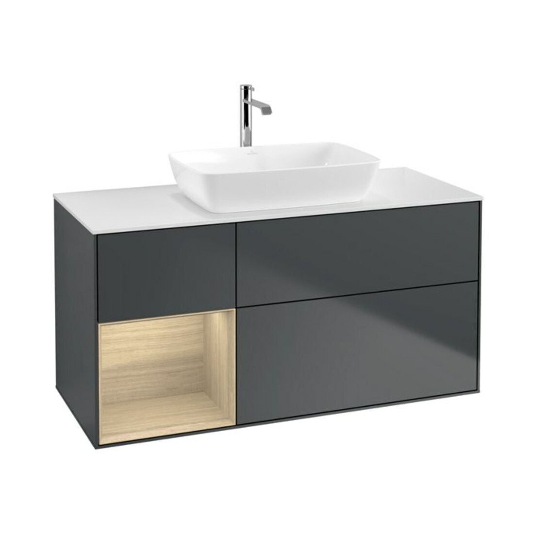 V&B Meuble sous-lavabo Finion 120 cm, Pl w m, Reg Oa ven, md bl. m Lac