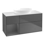 V&B Meuble sous-lavabo Finion 120 cm, Pl w m, Rg A m Lac, Anthrac. m