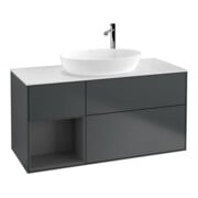 V&B Meuble sous lavabo Finion 120 cm, Pl w m, Rg A m Lac, md bl. m Lac