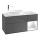 V&B Meuble sous-lavabo Finion 120 cm, Pl w m, Rg g bl. Laqué, Anthracite m-1