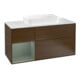 V&B Meuble sous lavabo Finion 120 cm, Pl w m, Rg g Huile m Laque, noyer veinée-1