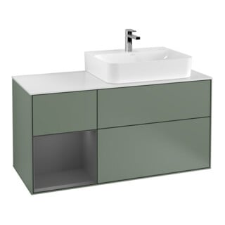 V&B Meuble sous lavabo Finion 120 cm, Pl w m, Rg l A m, Oli. m Lac