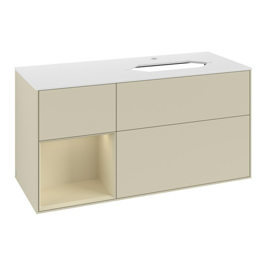 V&B Meuble sous-lavabo Finion 120 cm, Pl w m, Rg l si G m La, si G m La
