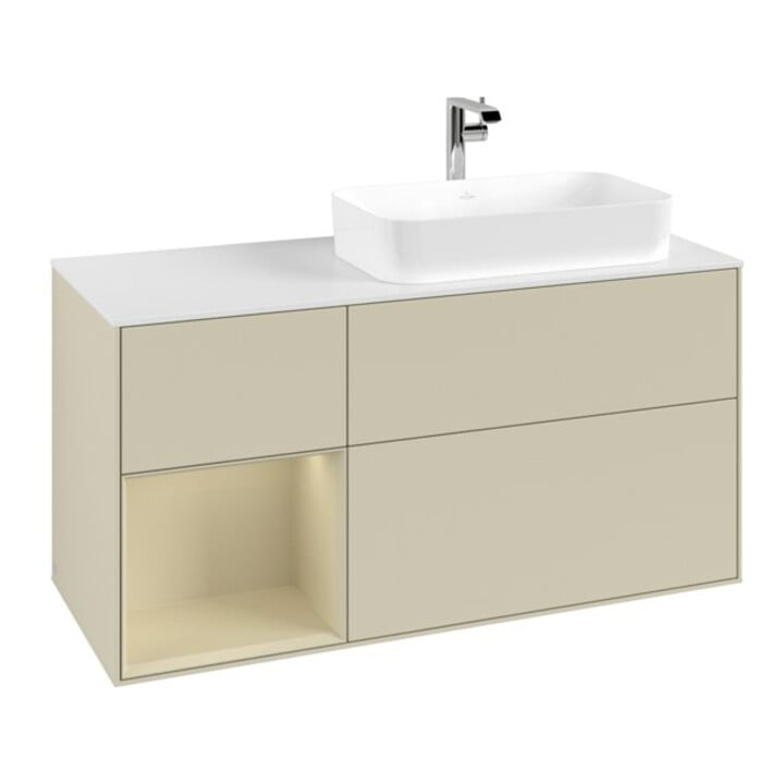 V&B Meuble sous-lavabo Finion 120 cm, Pl w m, Rg l si G m La, si G m La