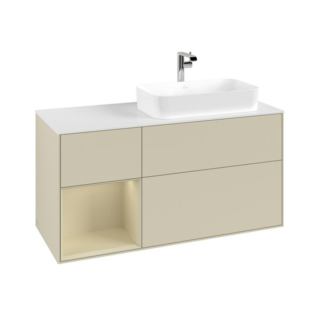 V&B Meuble sous-lavabo Finion 120 cm, Pl w m, Rg l si G m La, si G m La