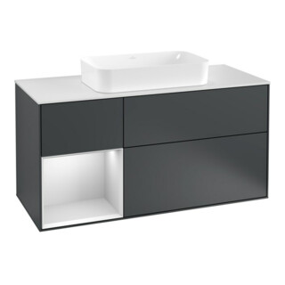 V&B Meuble sous-lavabo Finion 120 cm, Pl w m, Rg l w m La, md bl. m Lac