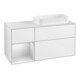 V&B Meuble sous lavabo Finion 120 cm, Pl w m, Rg l w m Lac, blanc brillant Lac-1