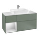 V&B Meuble sous lavabo Finion 120 cm, Pl w m, Rg l w m Lac, Oli. m Lac-1