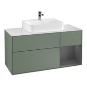 V&B Meuble sous lavabo Finion 120 cm, Pl w m, Rg r A m, Oli. m Lac