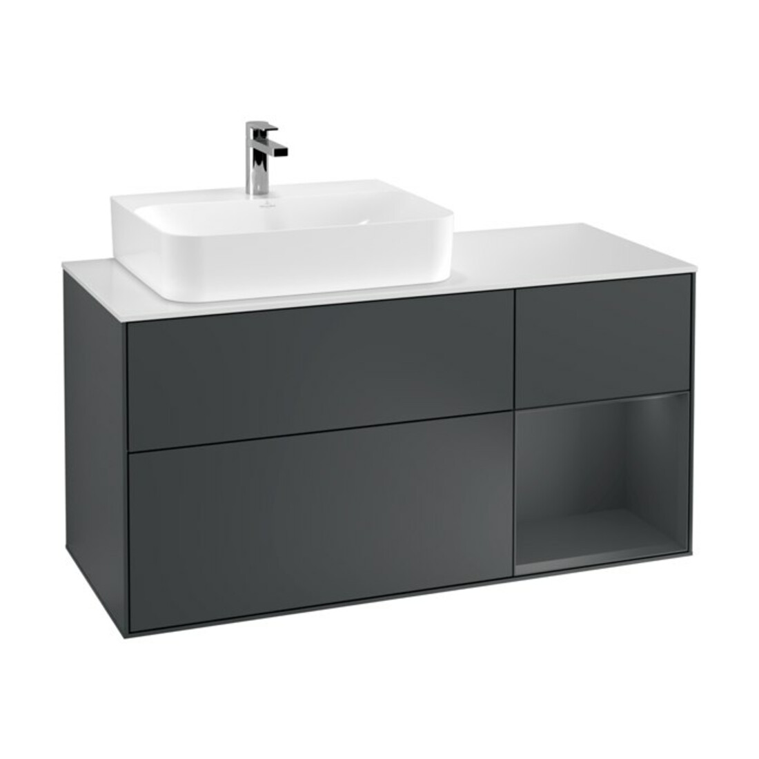 V&B Meuble sous lavabo Finion 120 cm, Pl w m, Rg r md b m La, md b m La