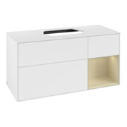 V&B Meuble sous lavabo Finion 120 cm, Pl w m, Rg r si G m La, blanc m Lac-4