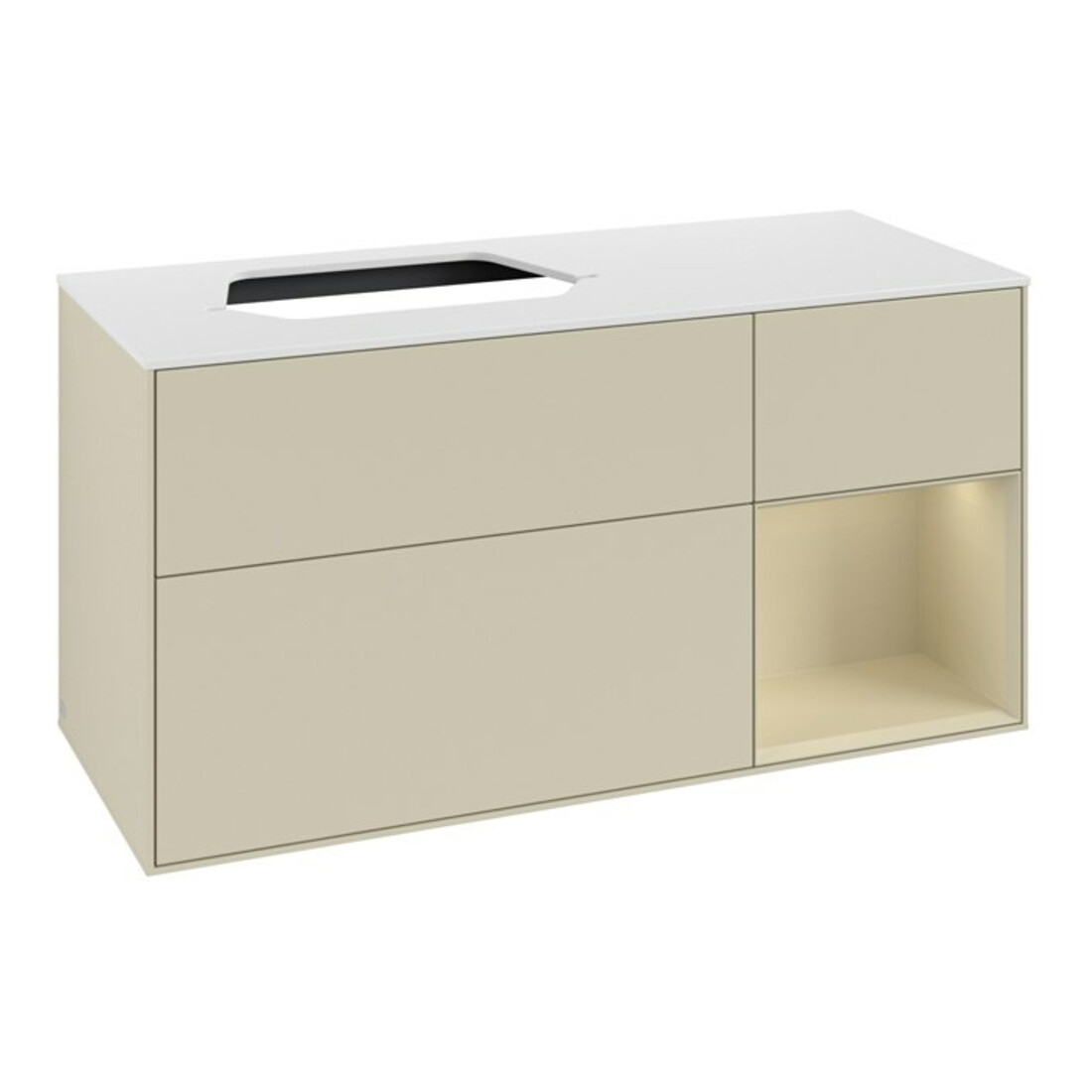 V&B Meuble sous lavabo Finion 120 cm, Pl w m, Rg r si G m La, si G m La