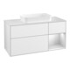 V&B Meuble sous lavabo Finion 120 cm, Pl w m, Rg r w m Lac, blanc brillant Lac-1