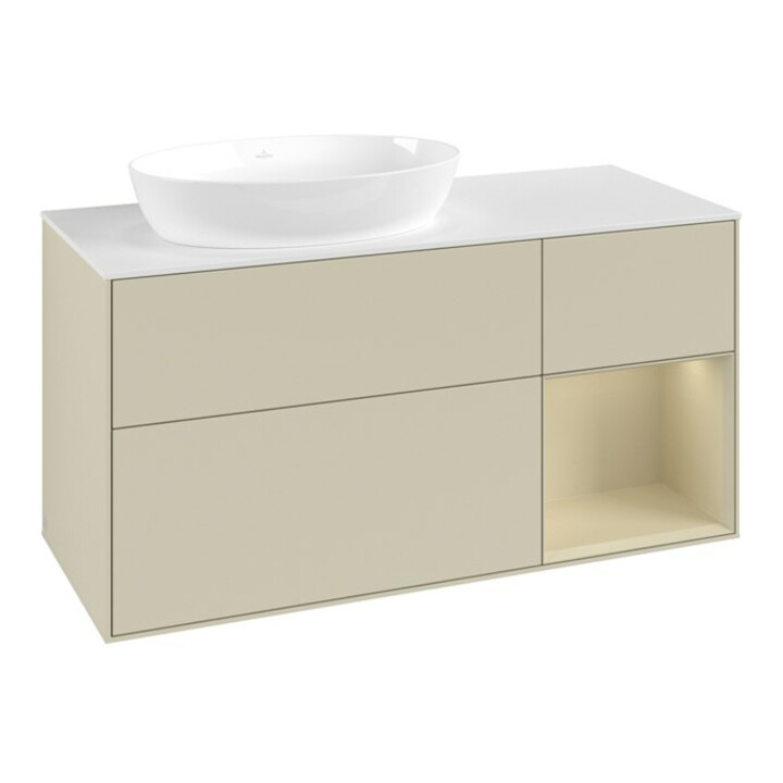 V&B Meuble sous-lavabo Finion 120 cm, Pl w m, si Gr m Lac, si Gr m Lac