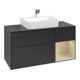 V&B Meuble sous lavabo Finion 120 cm, placage bois, laque blanc mat-1