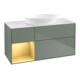 V&B Meuble sous-lavabo Finion 120 cm, placage bois, laqué or, huile, laqué-1