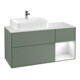 V&B Meuble sous lavabo Finion 120 cm, placage bois m, laque rouge gris blanc, olivier m laque-1