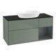 V&B Meuble sous lavabo Finion 120 cm, placage bois, rangement avec laque, huile avec laque-1