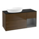 V&B Meuble sous lavabo Finion 120 cm, placage bouleau, laque, noyer veinée-1