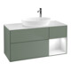 V&B Meuble sous lavabo Finion 120 cm, Plaqué blanc mat, Rg gris blanc, laqué, olivier mat laqué-1