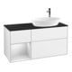V&B Meuble sous lavabo Finion 120cm, Pl blanc mat, Arrière blanc mat, face blanc laqué-1