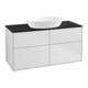 V&B Meuble sous-lavabo Finion 120x60,3 cm, pl. de séparation bleu mat, blanc mat Lac-1