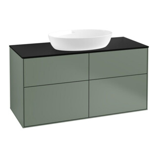 V&B Meuble sous lavabo Finion 120x60,3 cm, plan de drainage bleu m, olivier m laque