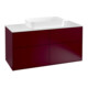 V&B Meuble sous lavabo Finion 120x60,3 cm, plan de toilette blanc mat, Peony Matt-1