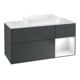 V&B Meuble sous-lavabo Finion 120x60 cm, blanc brillant, bleu moyen brillant-1