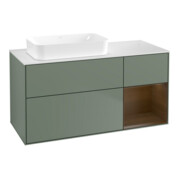 V&B Meuble sous lavabo Finion 120x60 cm, chêne clair, laqué mat